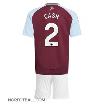 Billige Fotballdrakt Aston Villa Matty Cash #2 Replika Hjemmedraktsett Barn 2024-25 Kortermet (med bukser)